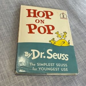 Hop on pop, Dr Seuss 1st addition, book with dust jacket